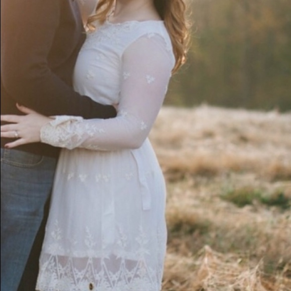 Ivory lace dress